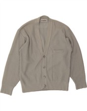 BREIDHOF Herren Strickjacke Pullover IT 54 XL Grau Polyester DP04