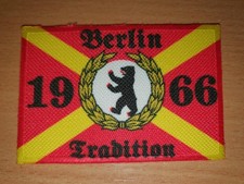 Aufnäher Berlin Tradition 1966 Fahne Union  Flagge Patch 9 x 6 cm
