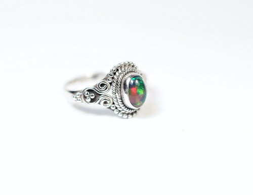 Schwarzer chalama opal ring - chalama,