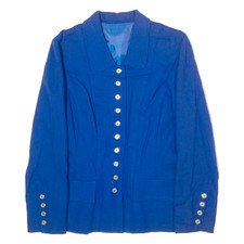 Vintage Damen Blazerjacke Blau