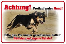 Wachhund Schild Achtung