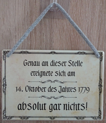 Hängeschild schild 16x11cm - schild,