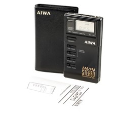Aiwa AM/FM Radio CR-D10 Receiver mit Hülle und Anleitung