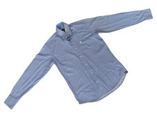 Culture Herren Hemd Gr. M Blau Gestreift Langarm Baumwolle Casual Logo