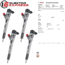 4x 0445110059 Bosch Einspritzdüse Injektor Chrysler Voyager 2.5 CRD 05066-820AA