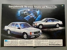 Opel Senator & Monza 2.5 E Oldtimer 1981 Vintage Ad Werbung Reklame