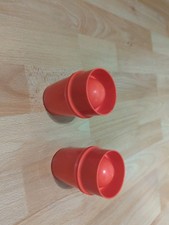 2x Tupperware Eierbox Für ein Ei in der Farbe Rot 2166A 5 Eierbecher Eierdose