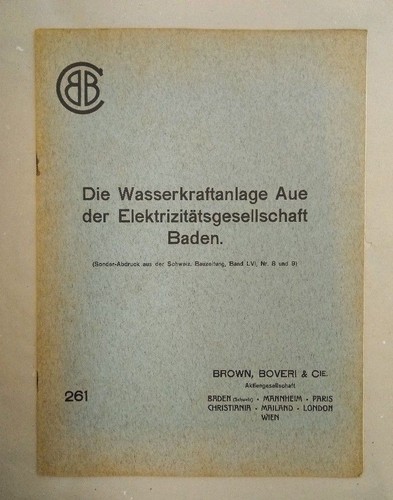 Die wasserkraftanlage aue - die,