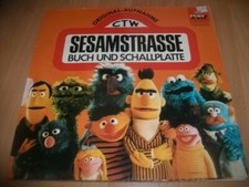SESAMSTRASSE  Buch und Schallplatte -- 12" VINYL LP VG+ HÖRSPIEL POLY