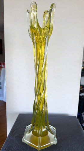 Große schwere glas vase - große,