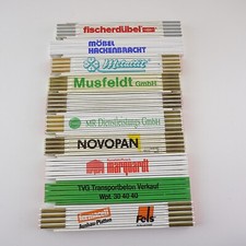 10 Zollstöcke Werbezollstöcke Novopan, Metallit, Fischer Dübel, Fermacell Fels