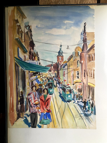 Aquarell heidelberg - aquarell,