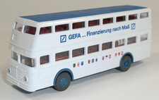 Wiking - Büssing D2U Doppeldeckerbus "GEFA", 1:90, SoMo 1983 #25-SV1113/K4
