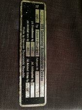 Typenschild Trabant 1966 DDR