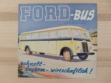 FORD BUS Prospekt von 1949 40er 50er Jahre Brochure Prospectus - SEHR SELTEN!