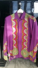 VERSACE SEIDENHEMD 100%SILK SHIRT LUXUSHEMD GR.46  REAL VINTAGE TOP