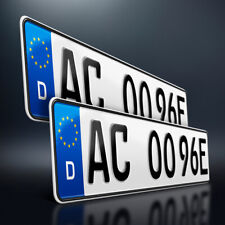 2 E Kennzeichen | Kfz Nummerschild | Elektroauto & Hybrid Autos | DHL Versand 