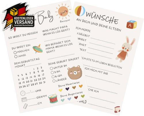 Babyparty spiele karten zum - spiele,