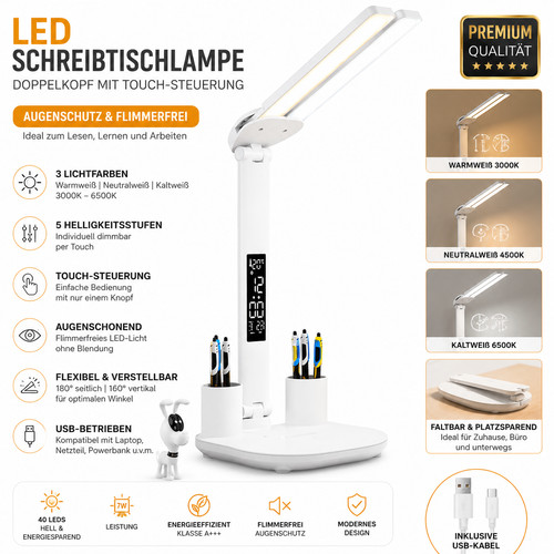 Led schreibtischlampe - led,