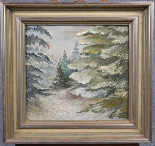 ölgemälde winterlandschaft - Ölgemälde,