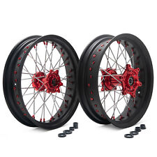 17" Supermoto Felgen Radsatz Radnabe für Honda CRF250R 2014-2024 CRF450R 13-24
