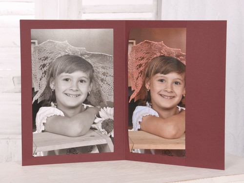 Portraitmappe leporello - 5x, /