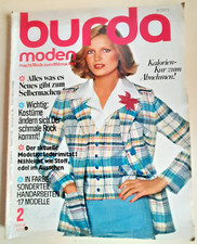 burda moden Februar 1976 - macht Mode zu Mitmachen - Schnittbögen und mehr!