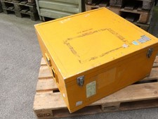 Transportkiste  Aluminiumkiste  Alubox  76 x 76 x 37 cm gelb  Bundeswehr