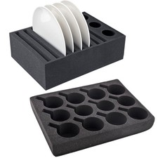 WOHNWAGEN WOHNMOBIL SET TELLERHALTER TASSENHALTER GESCHIRRHALTER GLAS BECHER