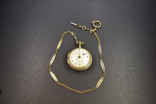 Antike spindeltaschenuhr und - spindeltaschenuhr,
