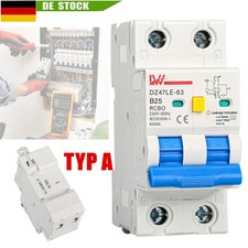 Fi Schutzschalter (RCBO) FI/LS-Schalter Sicherungsautomat Typ A 2-polig 10-25A