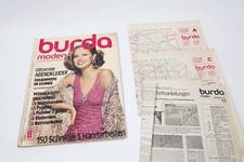 Vintage Burda Modeheft Ausgabe 11 Nov. 1976  mit Anleitung + Schnittmusterbögen