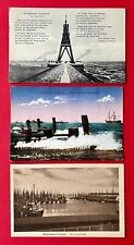 3 x AK Nordseebad CUXHAVEN um 1910/30 Kugelbake, Alte Liebe, Hafen   ( 150656