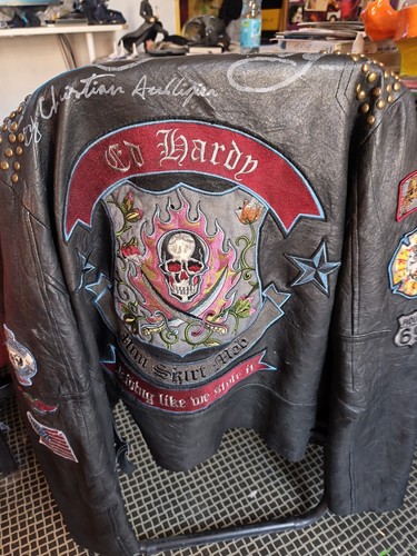 Lederjacke hardy by - ed,