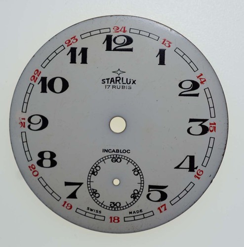 Emaille zifferblatt - emaille, (starlux)