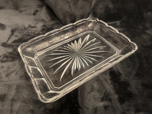 Alte schwere glasschale - alte,