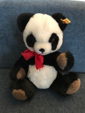 Pandabär von Steiff mit beweglichen Gliedmaßen, 80er Jahre, sehr guter Zustand