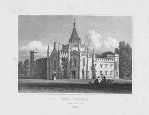 Lee priory south west view - view,
