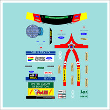 F1 Decal 1:18 Benetton Figur