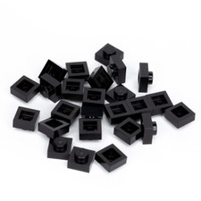 25x LEGO® Platte 1x1 schwarz