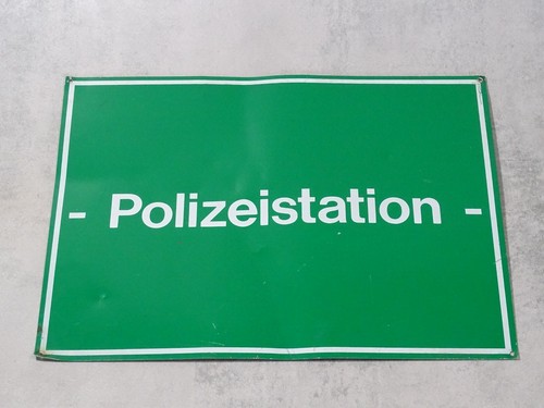 Ddr schild polizeistation - ddr, "polizeistation"