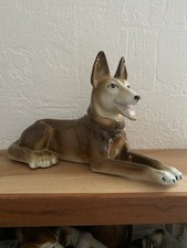 Porzellanfigur Schäferhund
