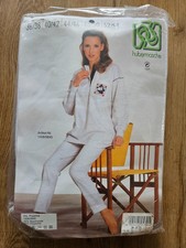 Damen Pyjama Schlafanzug von HUBERMASCHE, Grau meliert, Gr. 48/50