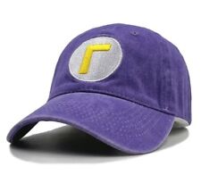 Super Mario Waluigi lila Baseball Cap Kappe Gamer Fan Merchandise Cosplay Mütze 