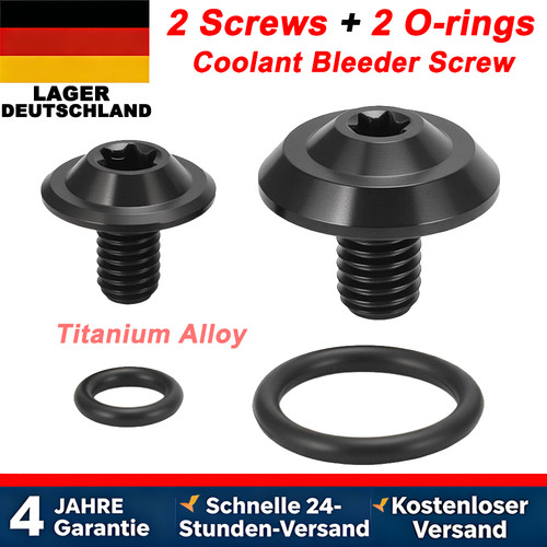 New coolant bleeder screws - screws, for