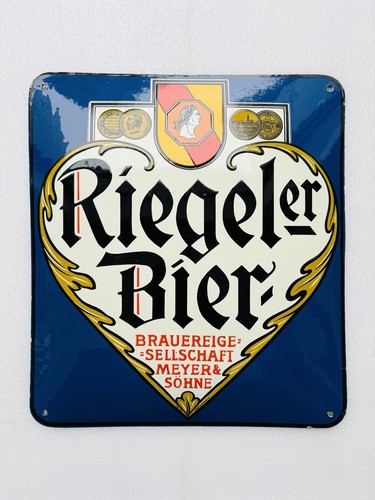 Emailschild riegerler bier - emailschild,