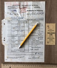 Stephan Niderehe & Sohn Marburg 1942 Rechnung Kautabak Rauch Tabak Fabrik  1451