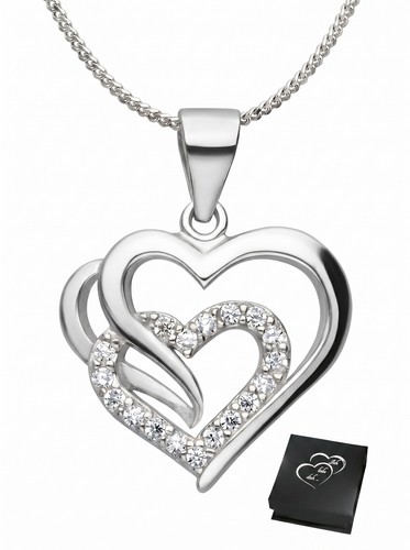 925 silber herzkette halskette - 925,