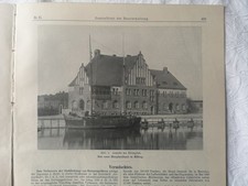 RK/ZB 1911 67 Rhein Brücke / Elbing Elblag Hauptzollamt