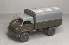 Wiking Unimog S Militär olivgrün Plane, Verdeck staubgrau 1970-74 Hochglanz  TOP